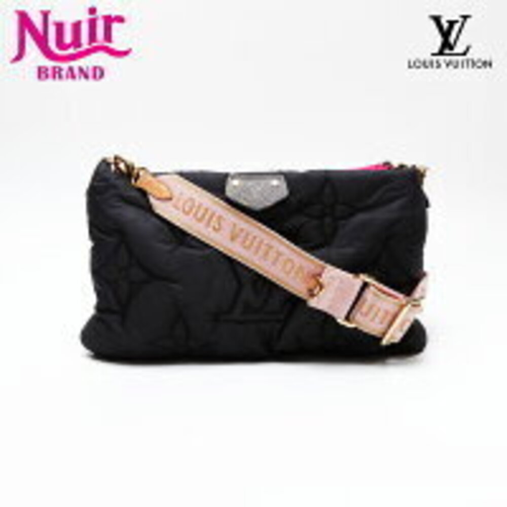 Louis Vuitton Maxi Multi Pochette Accessoires Shoulder Bag Black Pink